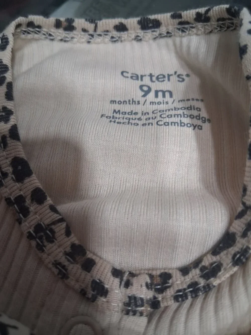 Carter's Baby Girl Bow Sleep & Play Footed Sleeper 9M